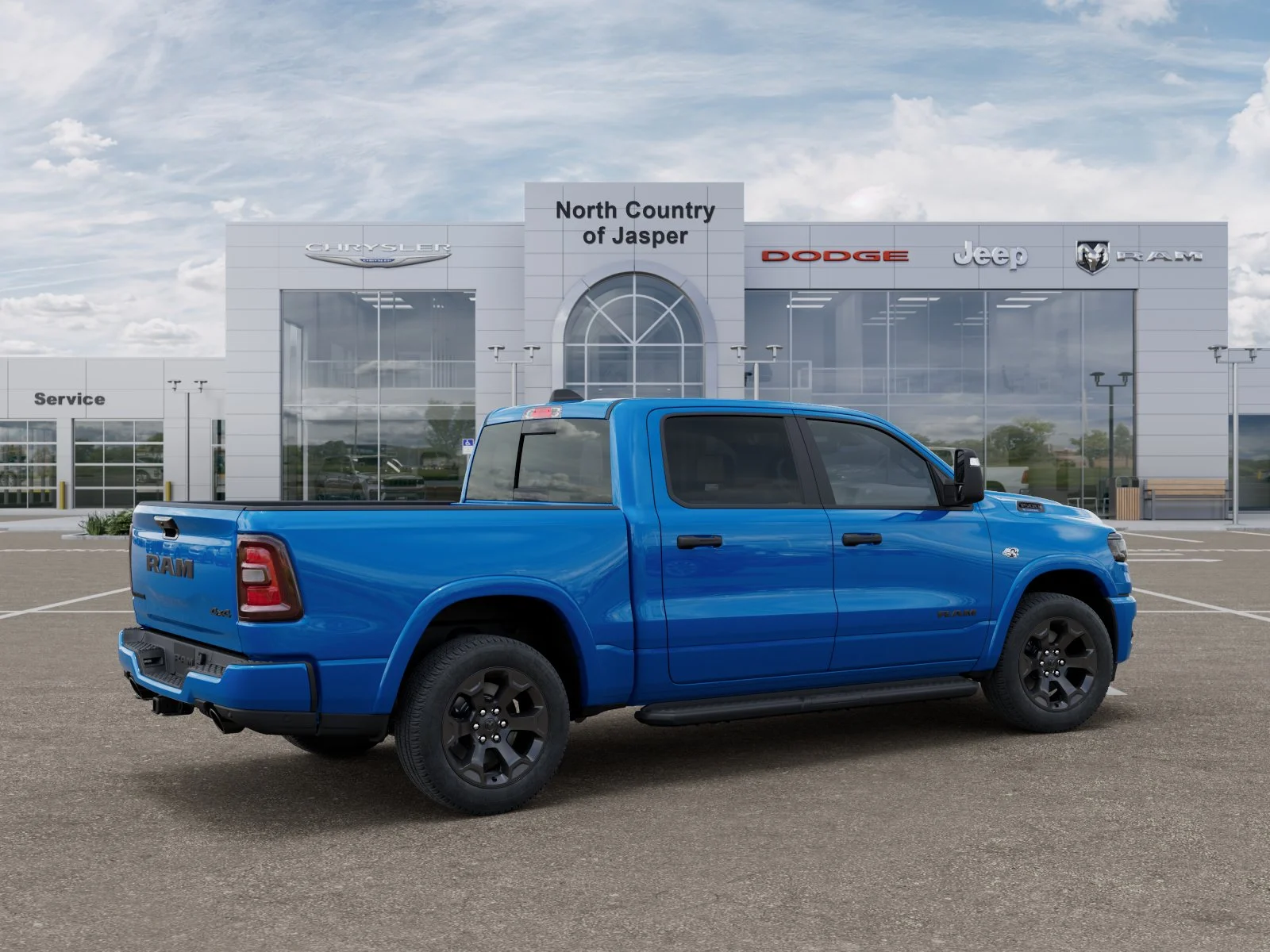 New 2026 Hydro Blue Pearl-Coat Exterior Paint RAM Big Horn/Lone Star image 30