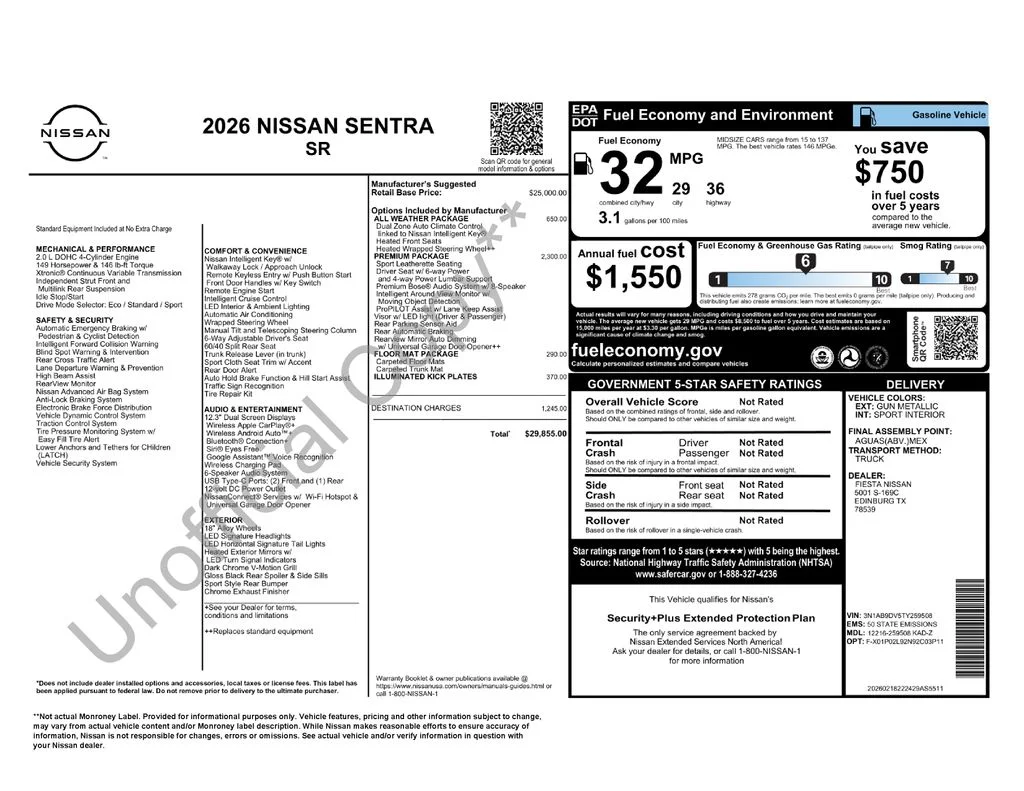 New 2026 Gray Nissan SR image 38