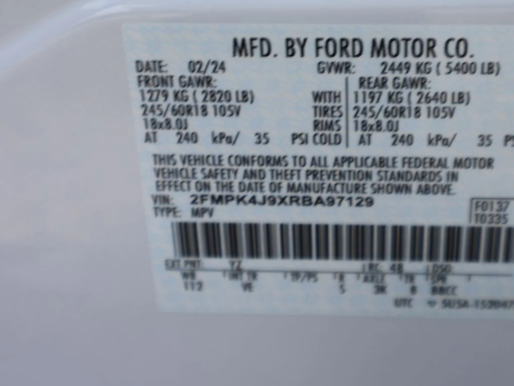 Certified Used 2024 Oxford White Ford SEL image 42