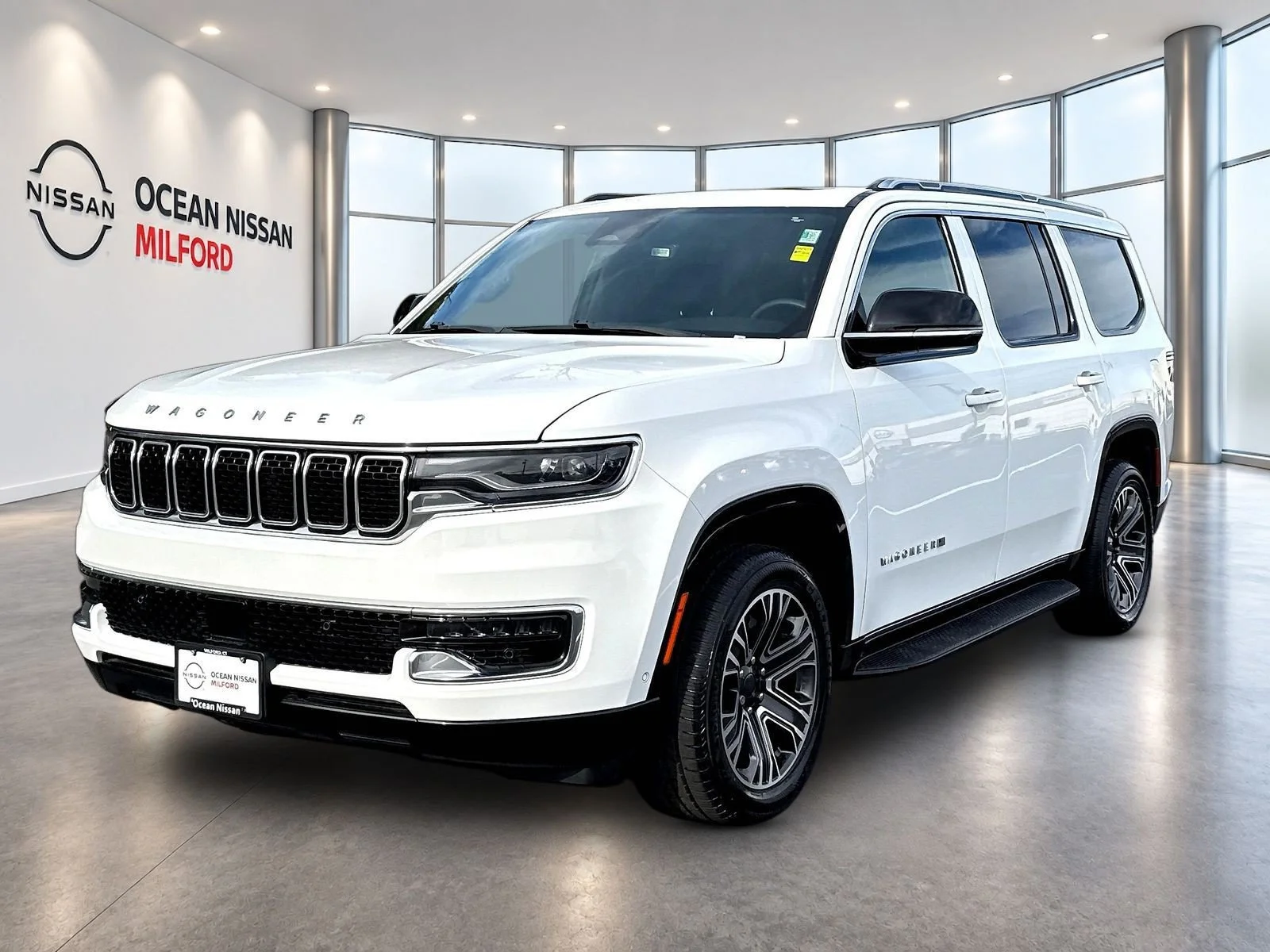 Used 2023 Bright White Clearcoat Jeep Base image 1