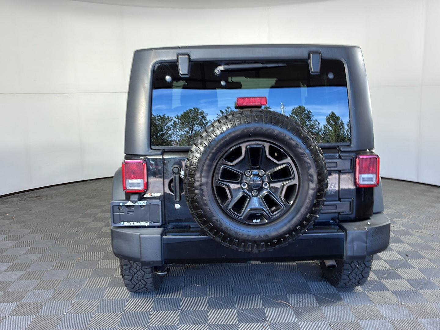 Used 2015 Black Clearcoat Jeep Willys Wheeler image 6