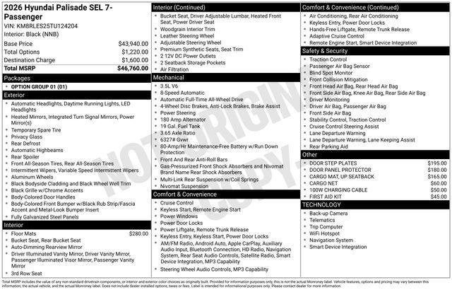 New 2026 Green Hyundai SEL AWD image 38