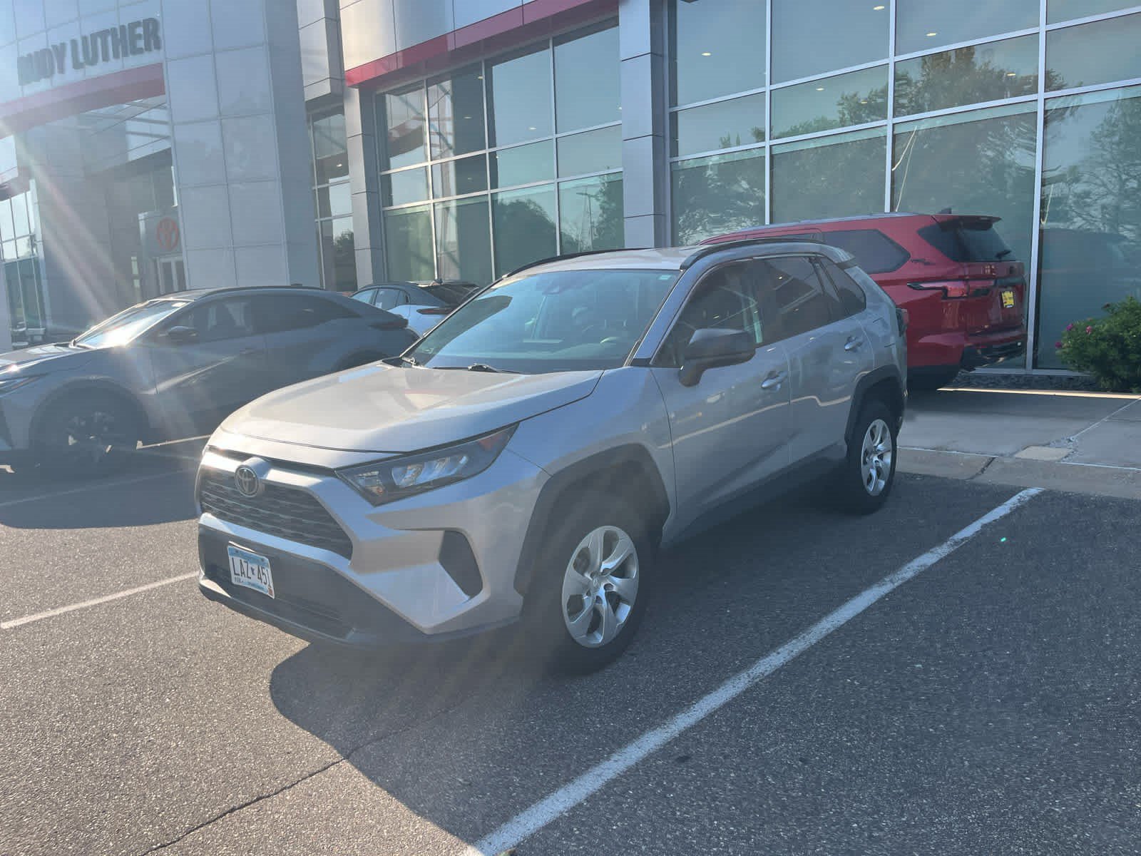 Used 2019 Silver Sky Metallic Toyota LE image 3