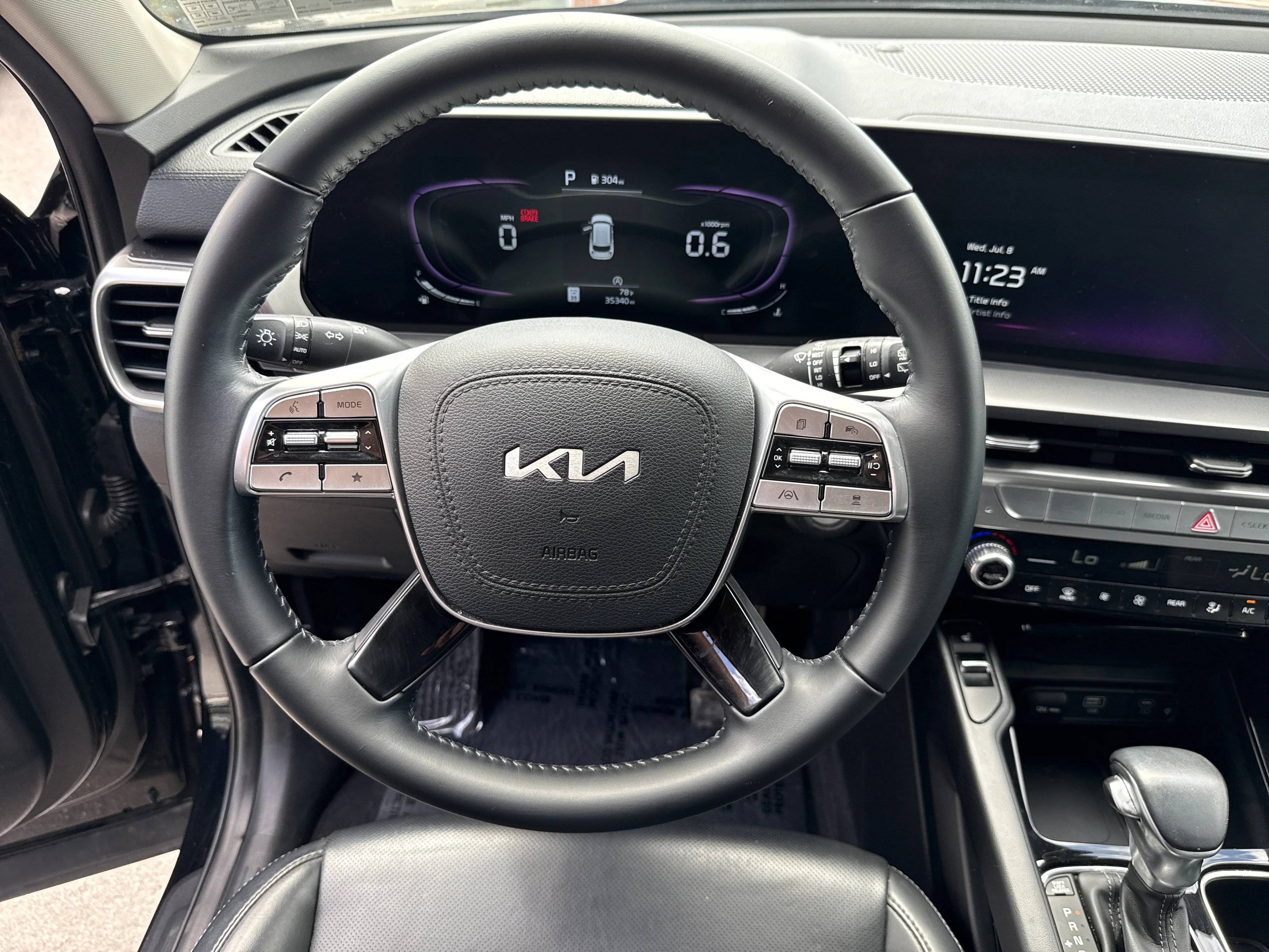 Used 2024 Ebony Black Kia S image 3