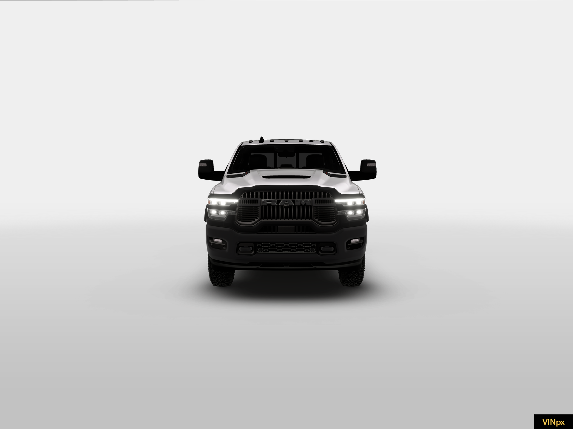New 2026 Bright White Clear-Coat Exterior Paint RAM REBEL image 6