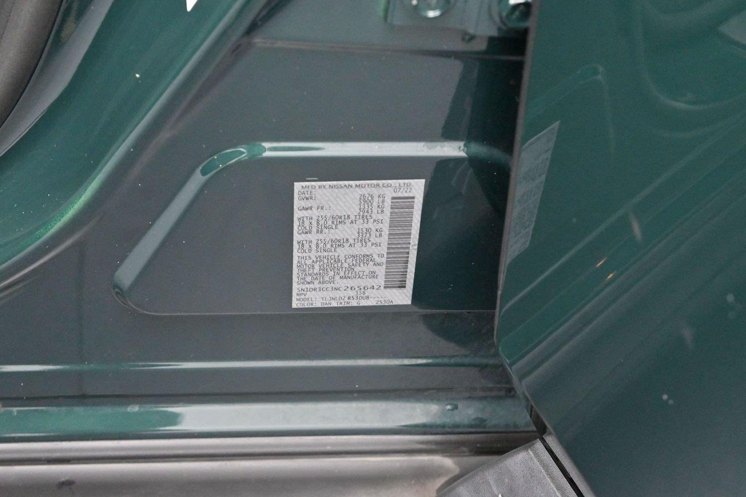 Used 2022 Green Nissan SL image 44