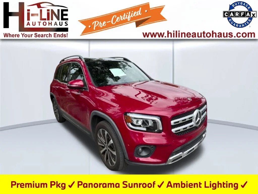 Certified Used 2023 Red Mercedes-Benz GLB 250 image 1