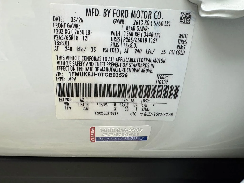 New 2026 Star White Metallic Tri-Coat Ford Tremor® image 30