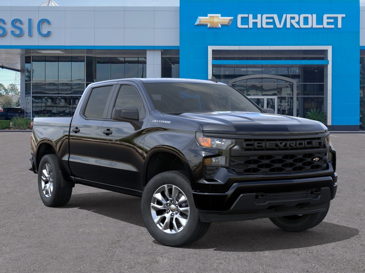 2026 Chevrolet Silverado 1500 Custom Black at Classic Elite Chevrolet Hwy 6