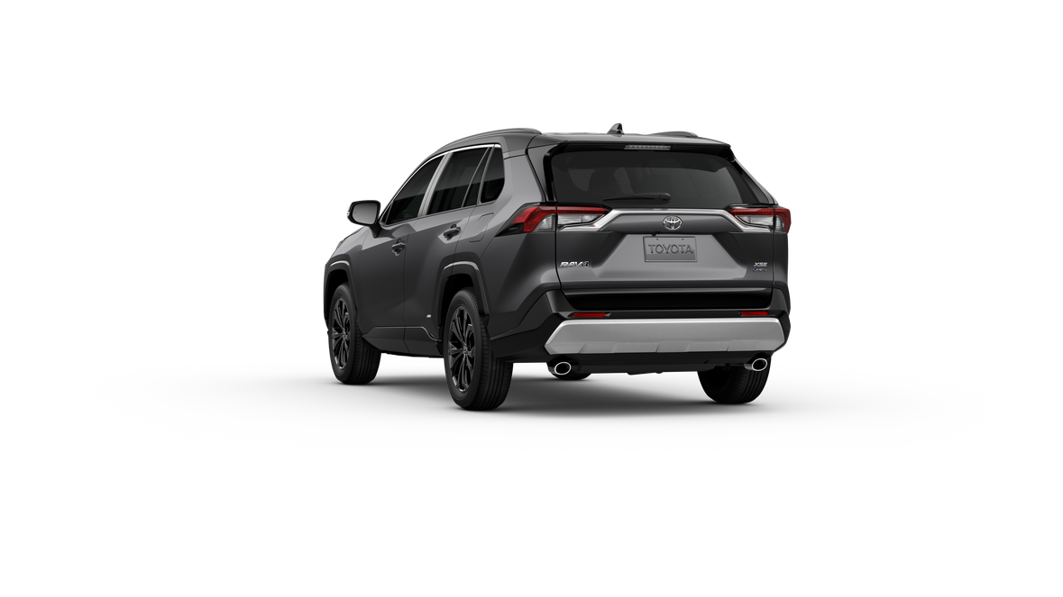 New 2025 Magnetic Gray Metallic with Midnight Black Metallic roof Toyota Hybrid XSE image 4