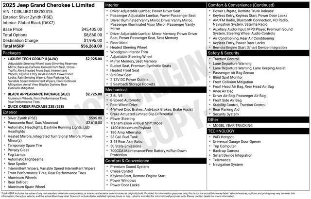 New 2025 Silver Jeep Limited image 5
