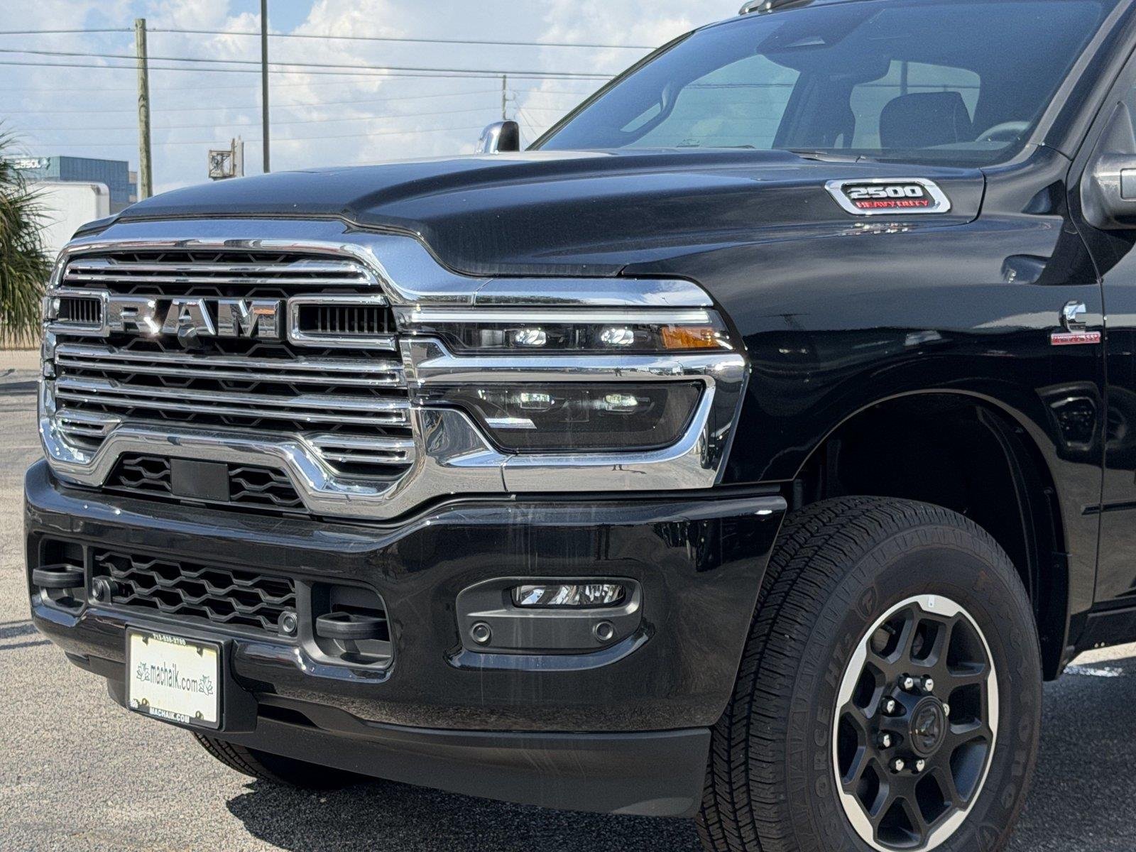 Used 2025 Diamond Black Crystal Pearlcoat Ram Laramie image 9