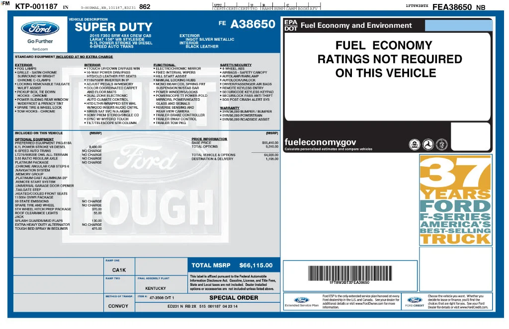 Used 2015 Ingot Silver Ford Lariat image 4