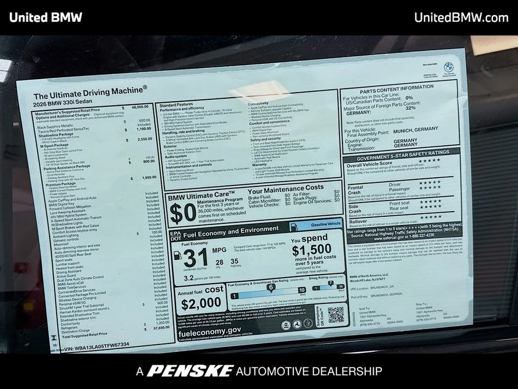 2026 BMW 3 Series 330i - Photo 15