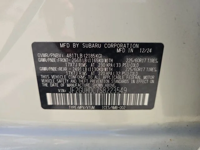 Used 2025 White Subaru Premium image 30