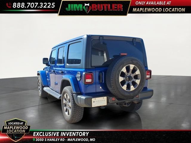 Used 2018 Blue Jeep Sahara 4x4 image 2