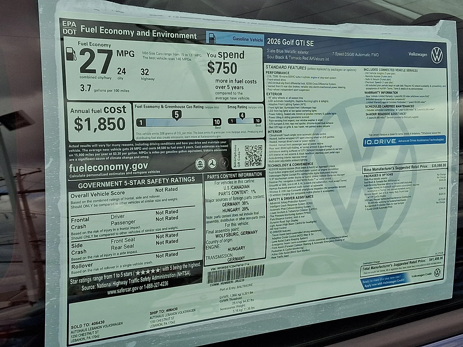 2026 Volkswagen Golf GTI SE - Photo 12