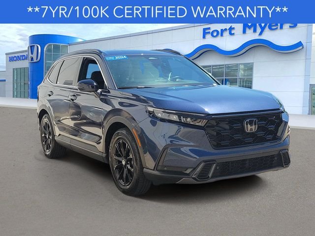 Certified Used 2024 Canyon River Blue Metallic Honda Sport-L image 1