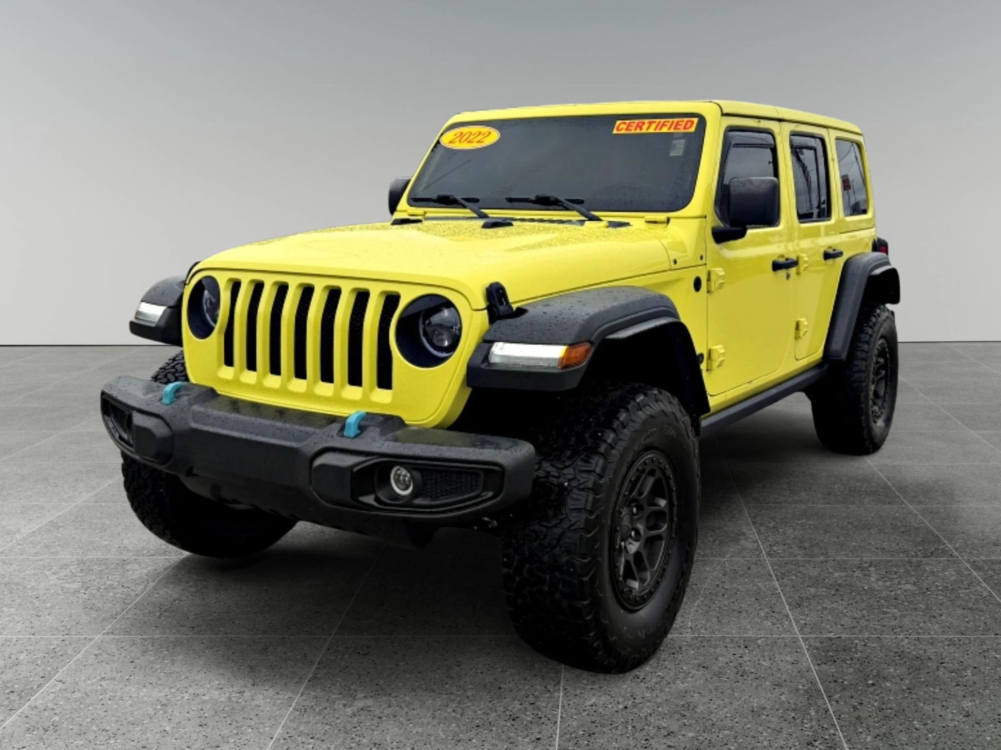 Used 2022 High Velocity Clearcoat Jeep Unlimited High Tide image 1