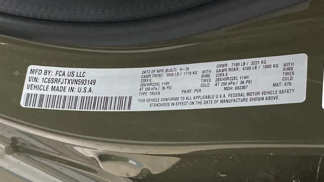 New 2027 Tank Exterior Paint RAM Laramie image 30