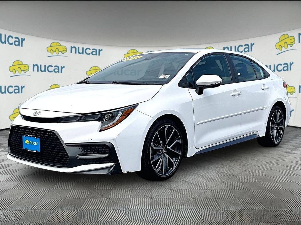 Used 2020 White Toyota SE image 3