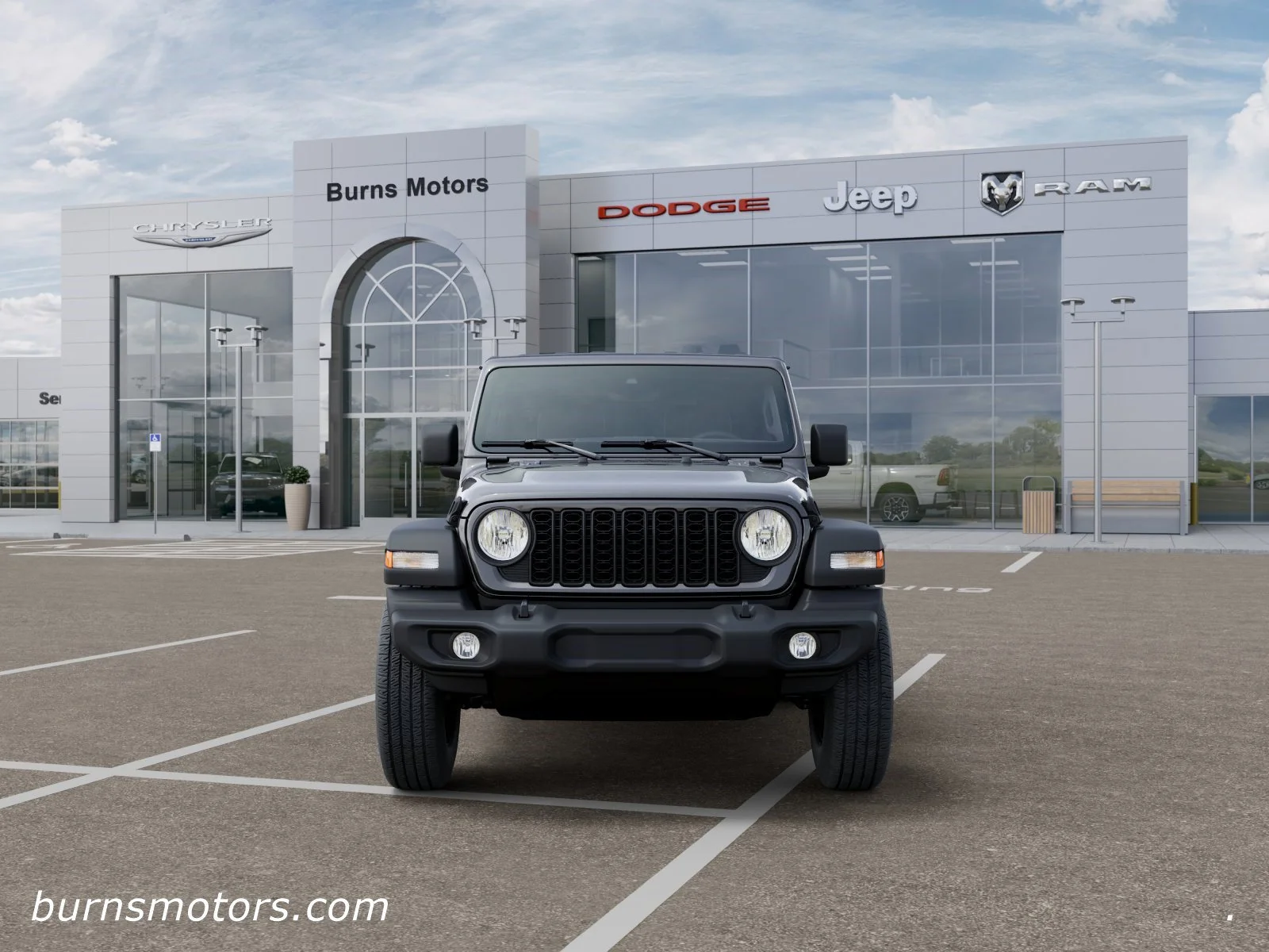 New 2026 Granite Crystal Metallic Clear-Coat Exterior Paint Jeep Sport 2-Door image 6