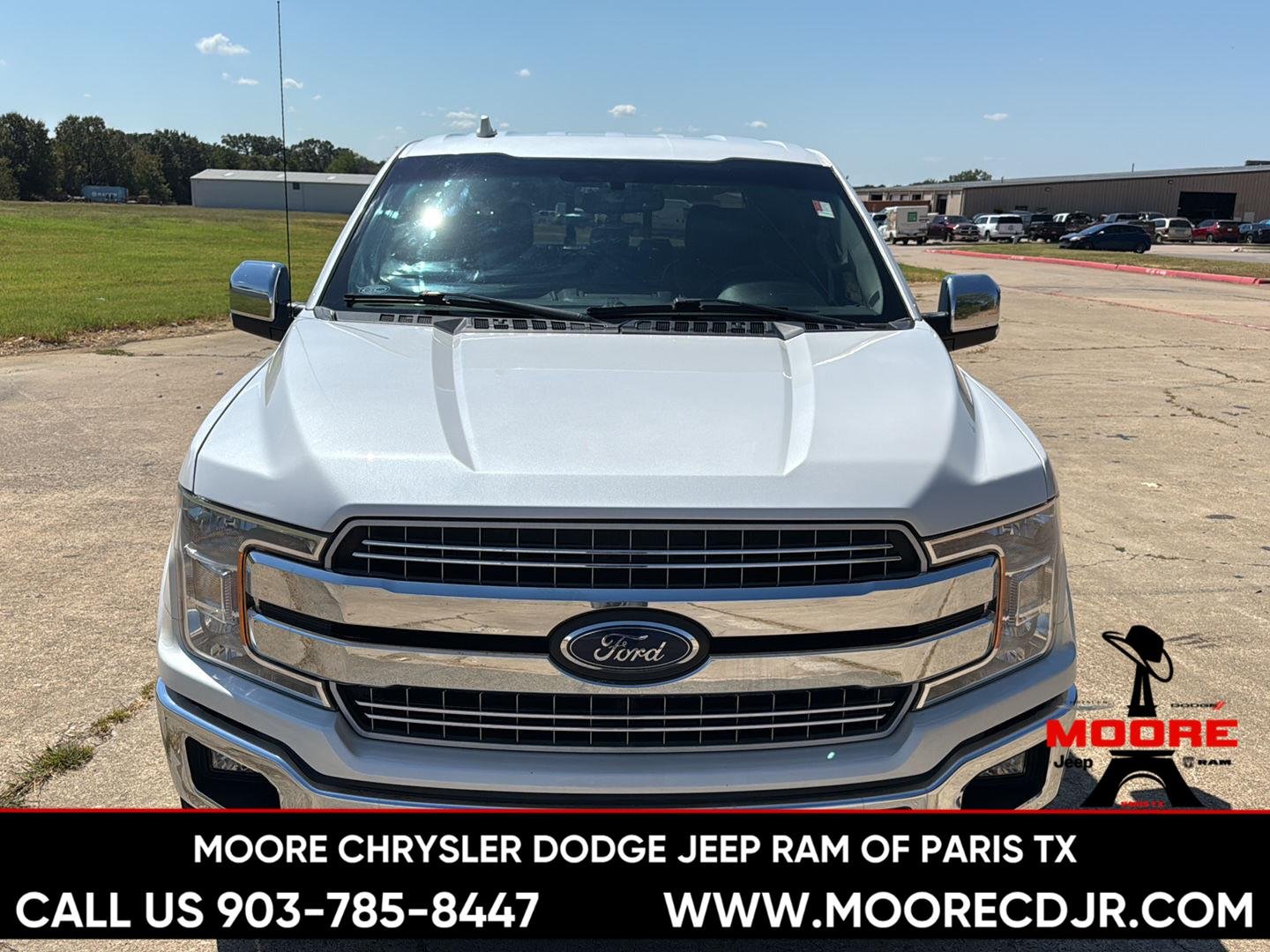 Used 2018 White Platinum Metallic Tri-Coat Ford LARIAT image 8