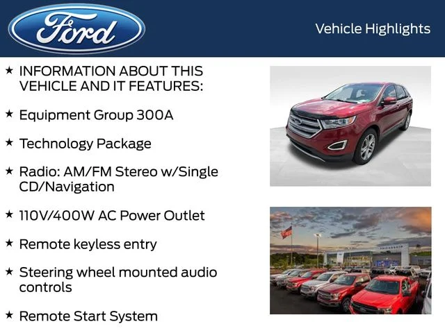Used 2017 Red Ford Titanium image 4