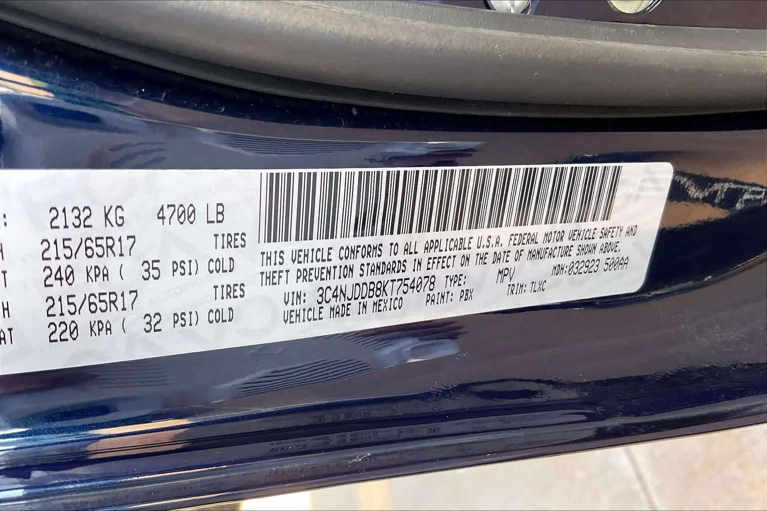 Used 2019 Jazz Blue Pearlcoat Jeep Trailhawk image 34