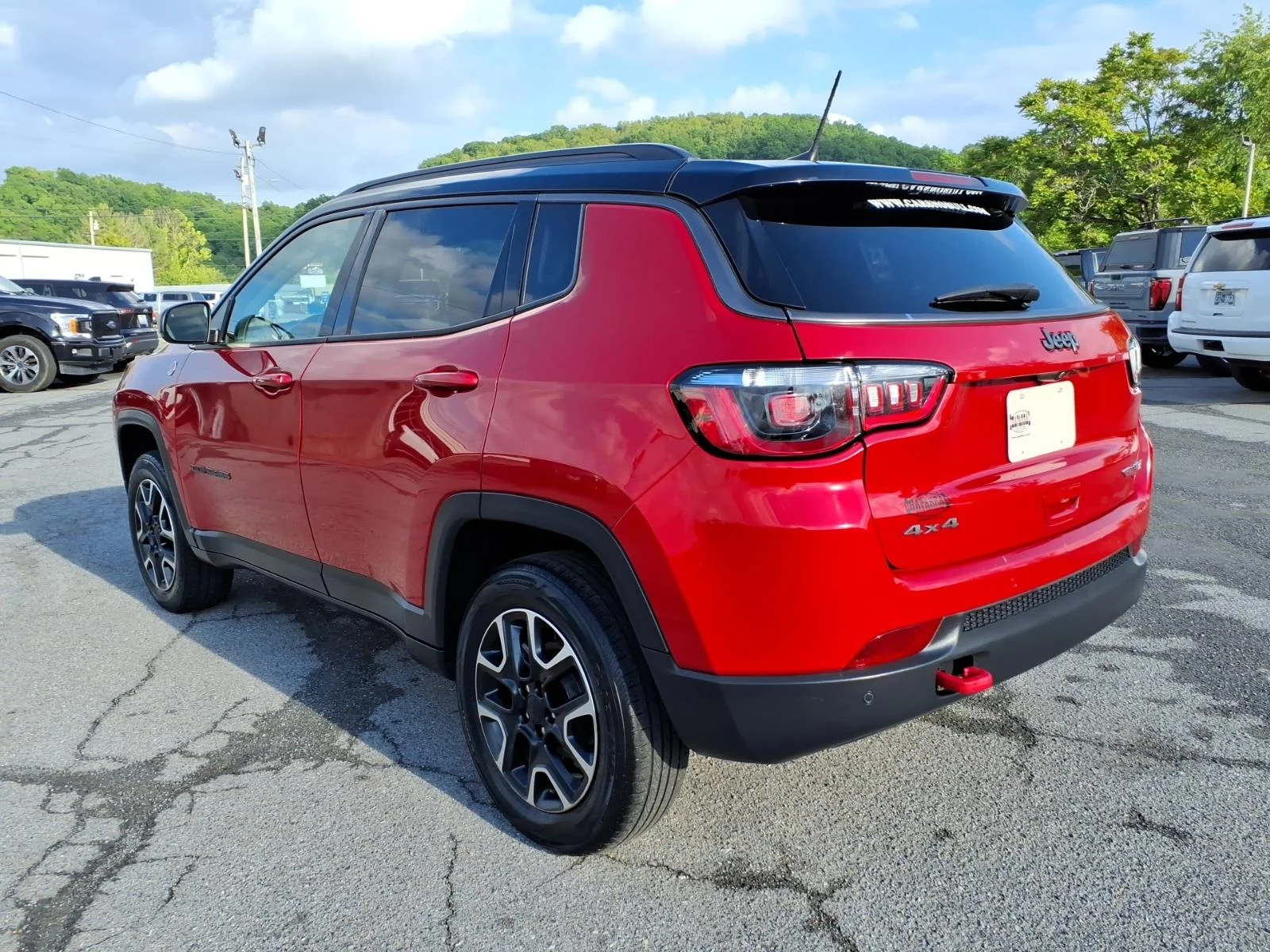 Used 2021 Red Redline Pearlcoat Jeep Trailhawk image 3