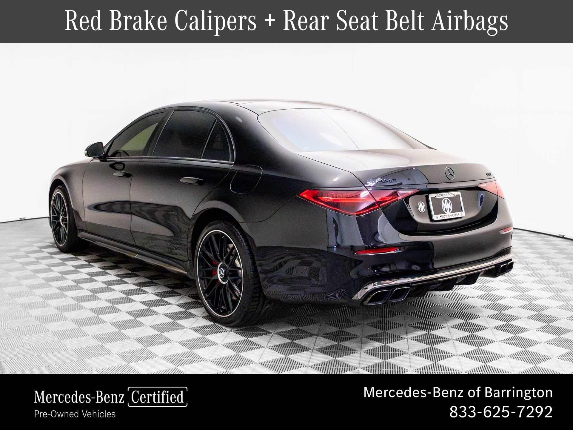 Certified Used 2025 Black Mercedes-Benz S 63 E AMG® image 3