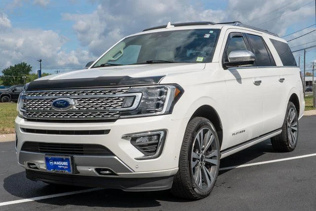 Used 2021 White Metallic Ford Platinum image 2