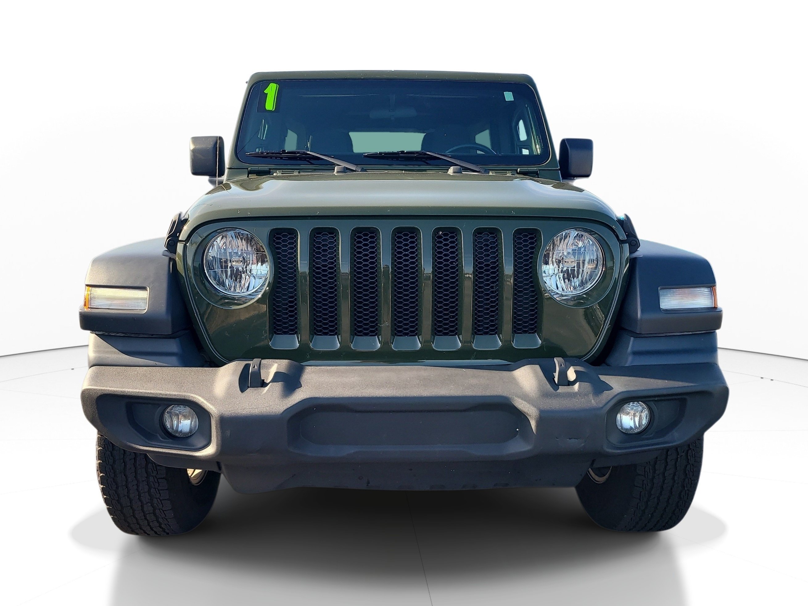 Used 2021 Sarge Green Clearcoat Jeep Unlimited Islander image 2