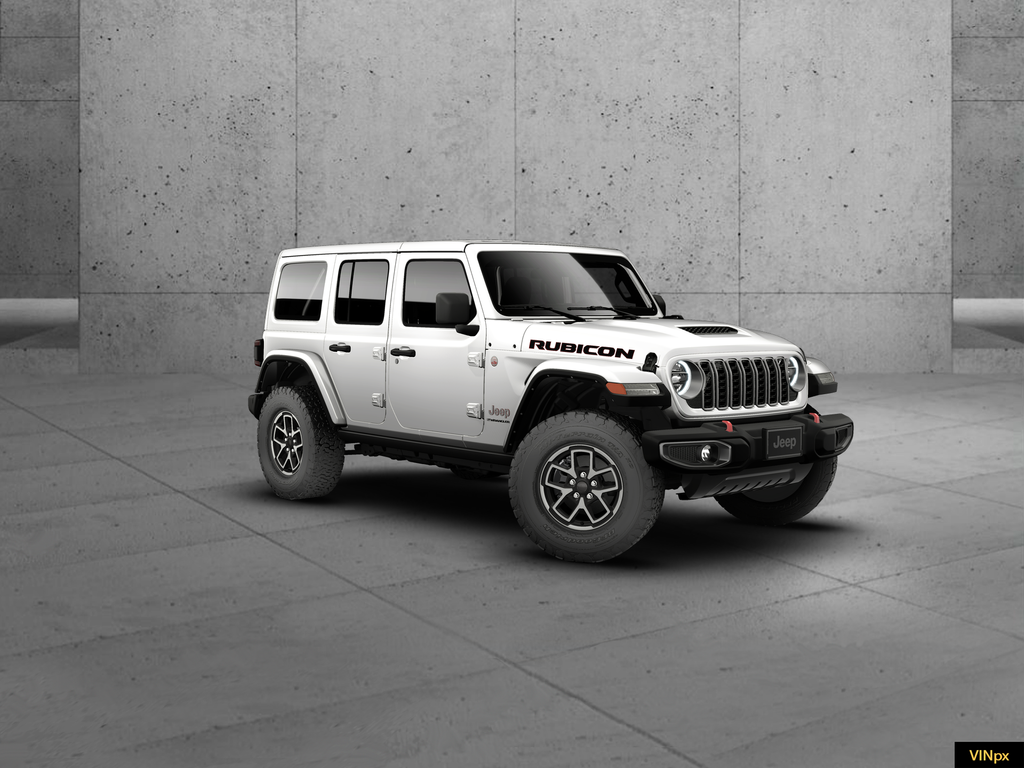New 2026 Bright White Clear-Coat Exterior Paint Jeep Rubicon image 10