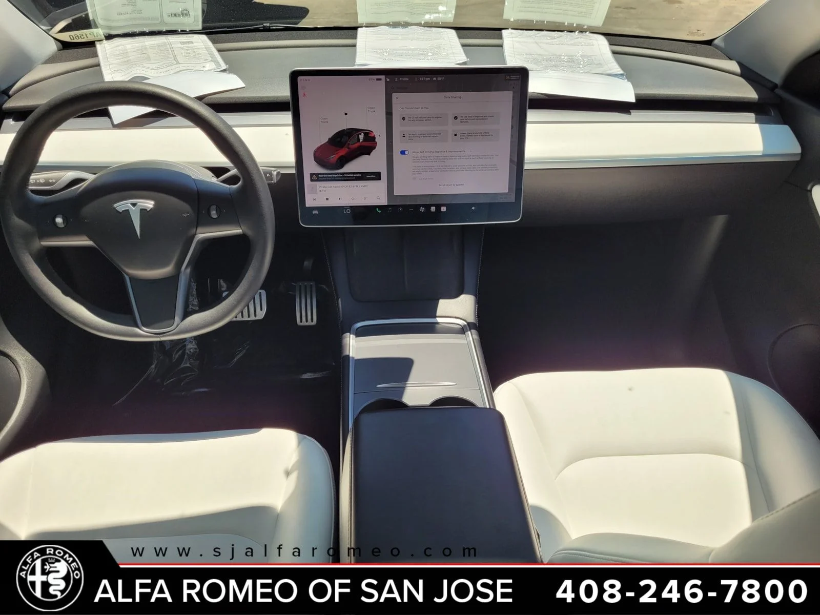 Used 2022 Red Tesla Performance image 6