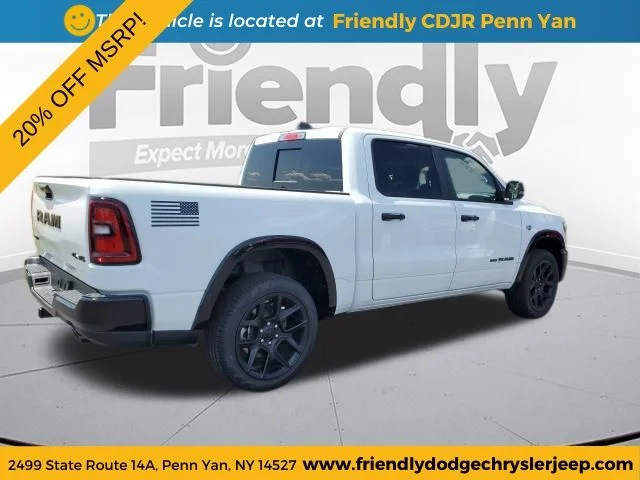 New 2026 Bright White Clear-Coat Exterior Paint RAM Laramie image 5
