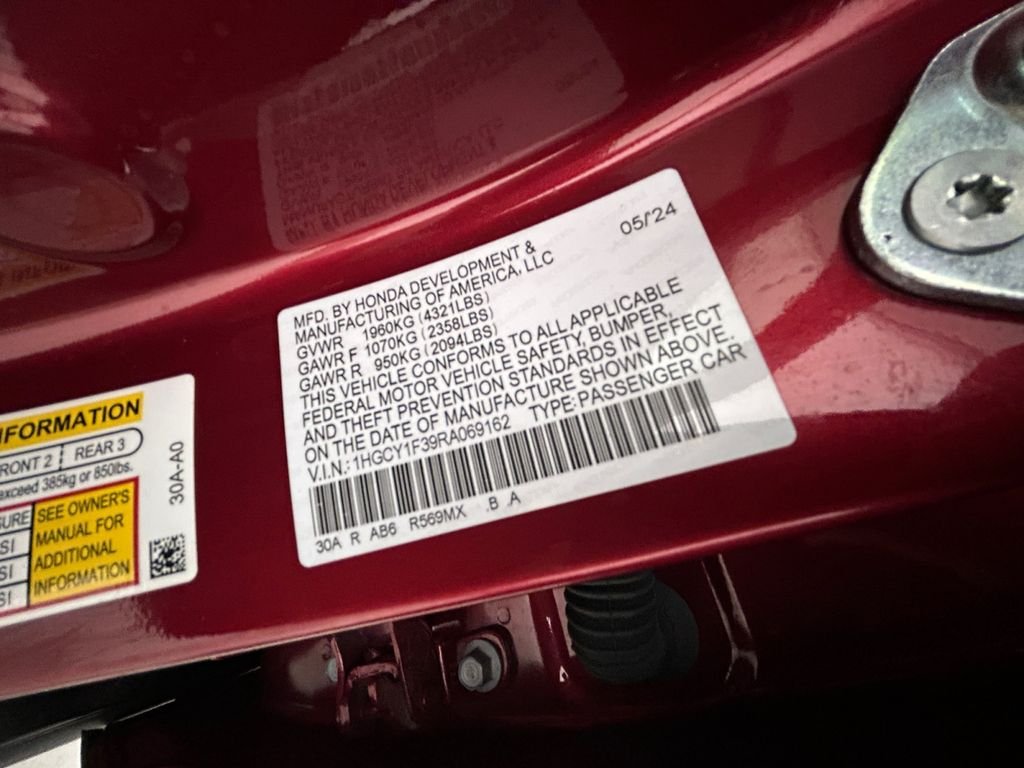 Used 2024 Red Honda EX image 20