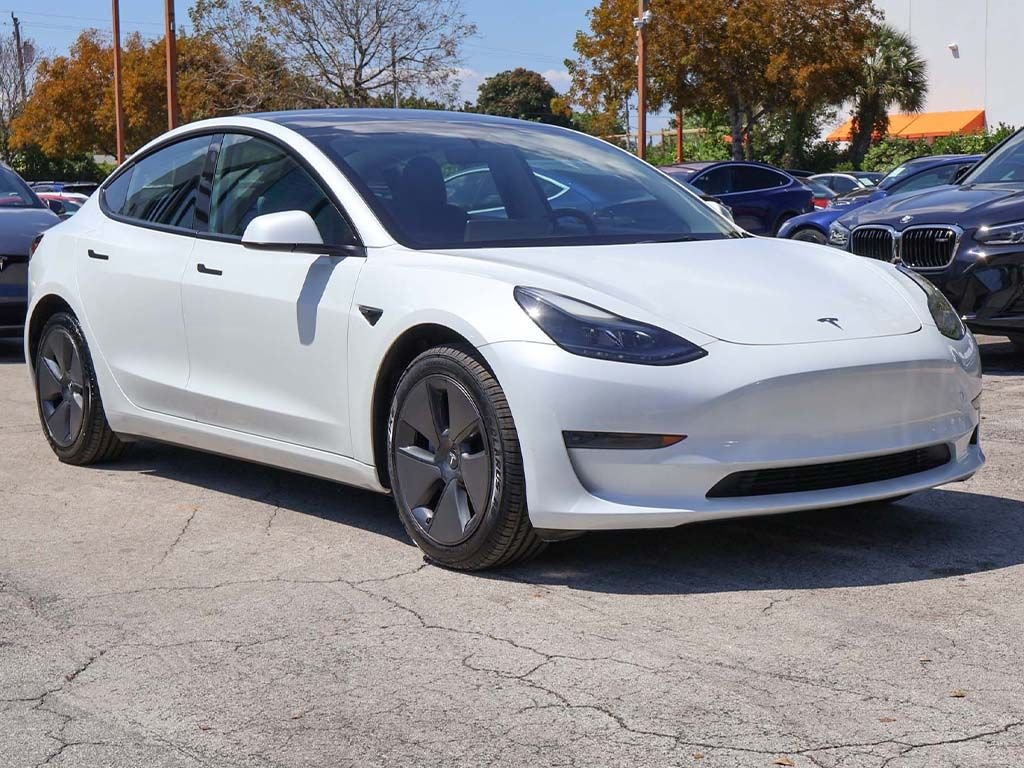 Used 2023 Tesla Model 3 Base with VIN 5YJ3E1EA8PF542044 for sale in Miami, FL
