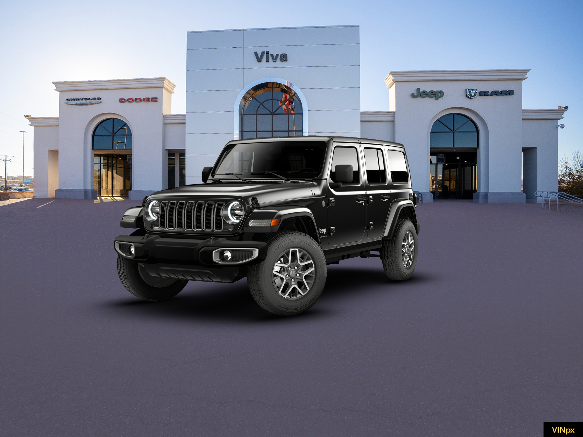 New 2026 Black Clear-Coat Exterior Paint Jeep Sahara image 1