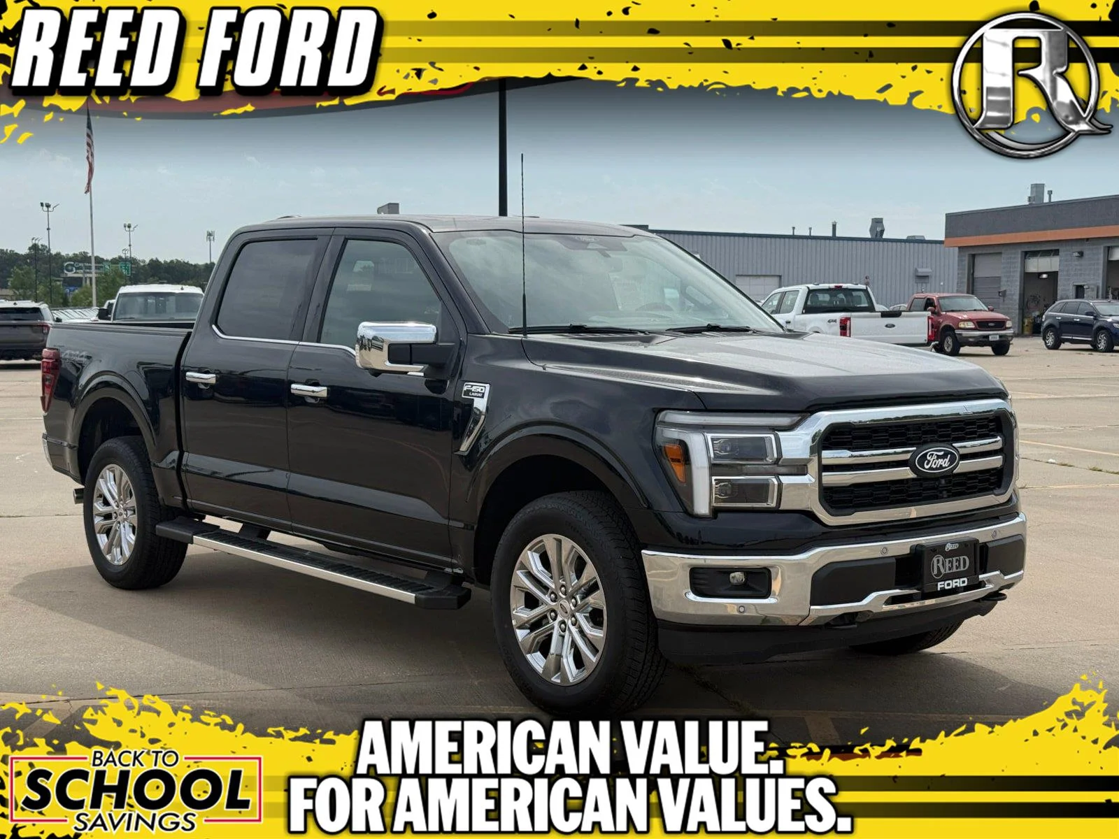 New 2026 Agate Black Metallic Ford Lariat® image 1