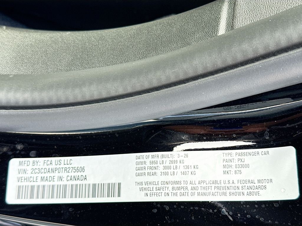 New 2026 Diamond Black Crystal Pearlcoat Dodge R/T image 12