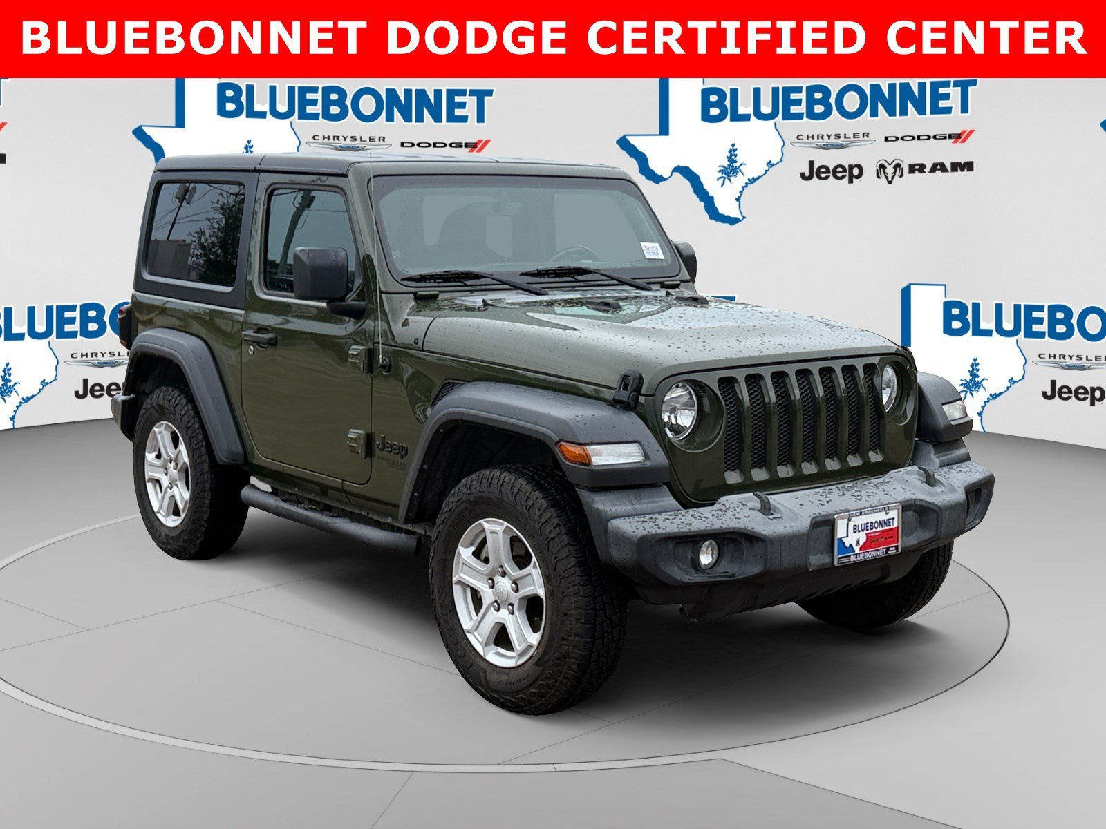 Used 2021 Sarge Green Clearcoat Jeep Sport S image 3