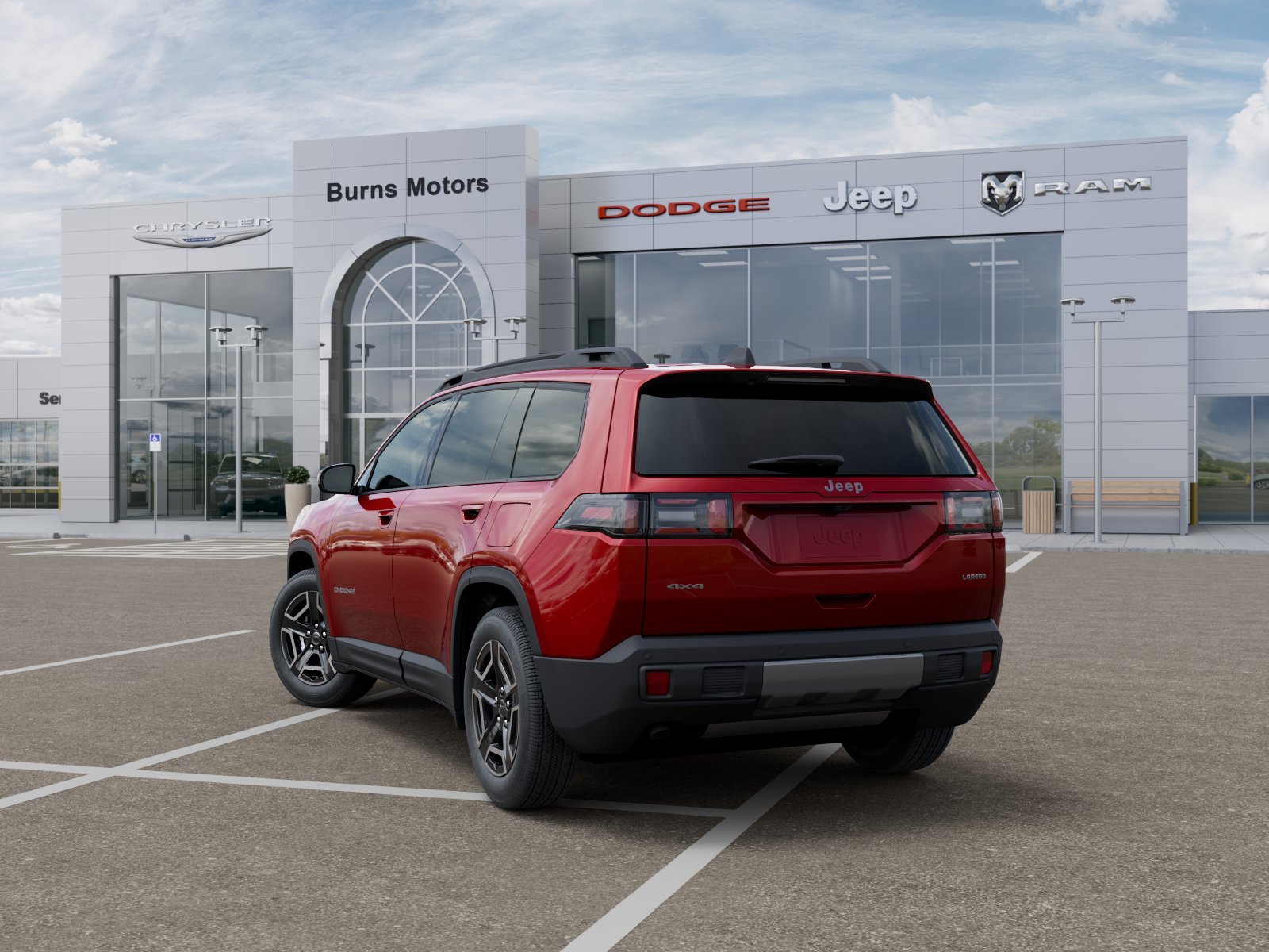 New 2026 Red Hot Pearl-Coat Exterior Paint Jeep Laredo image 29