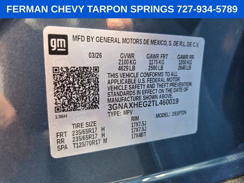 New 2026 Lakeshore Blue Metallic Chevrolet LT image 21