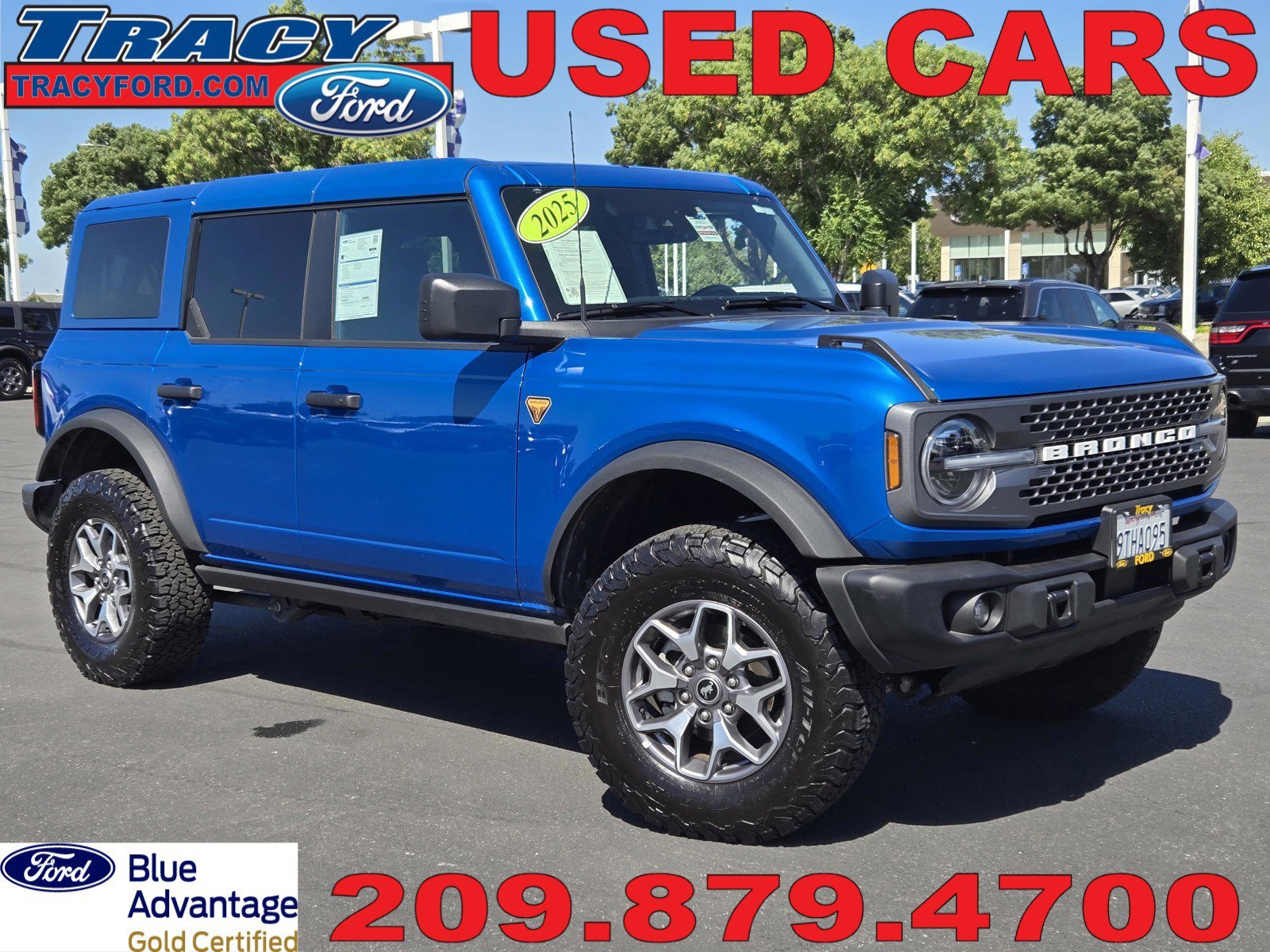 Certified Used 2025 Blue Ford Badlands image 1