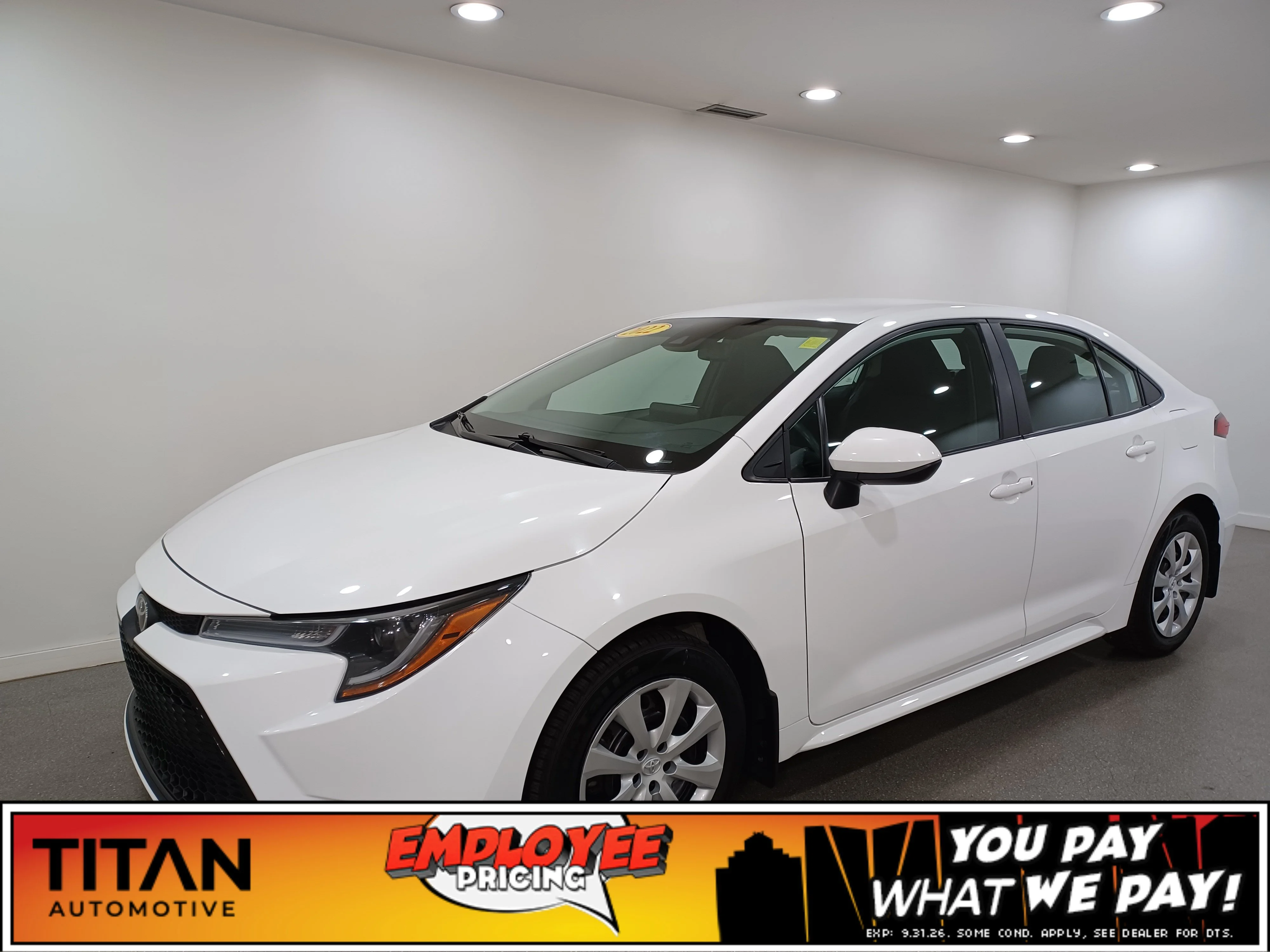 Certified Used 2022 White Toyota LE*Great on Fuel | Adaptive Cruise | Htd Seats | Park Assist | Lane Keep Assist | Blind Spot Detect image 1