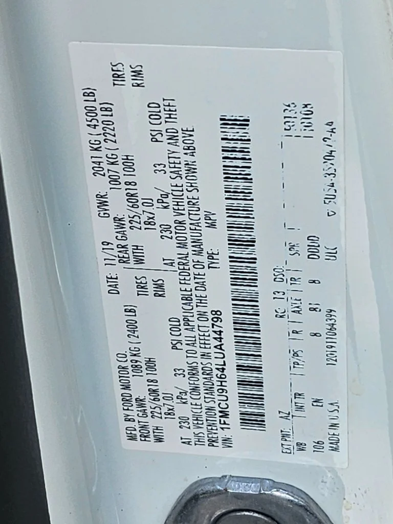 Certified Used 2020 White Ford SEL image 39