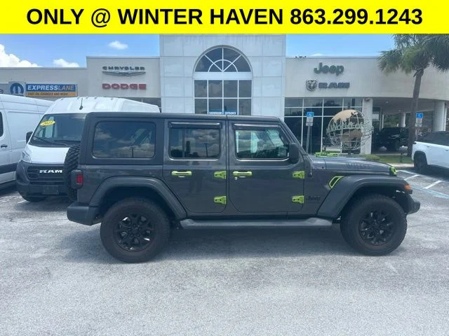 Used 2020 Gray Jeep Unlimited Willys image 6