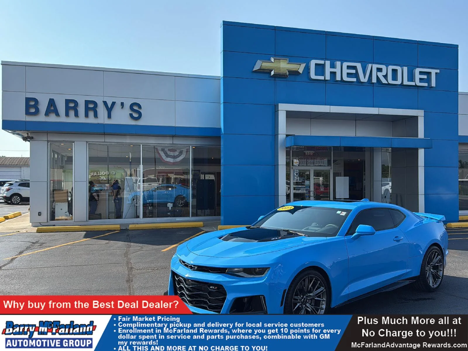 Used 2023 Rapid Blue Chevrolet ZL1 image 1