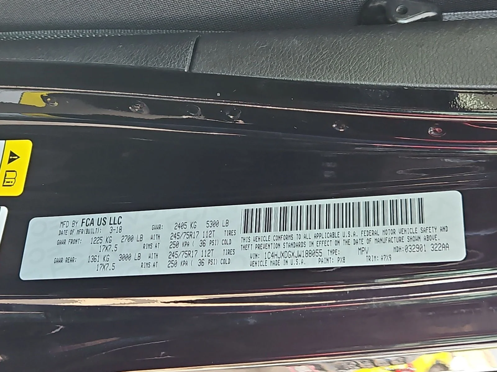Used 2018 Black Clearcoat Jeep Sport S image 22